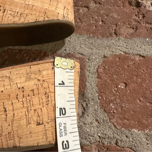 Women's Sam Edelman Orange & Brown Romy Leather Wedge Cork Heel Sandals size 11 - Picture 10 of 16